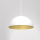 lafabryka.pl Lampa wisząca BETA WHITE/GOLD 1xE27 35cm MLP7897 Milagro